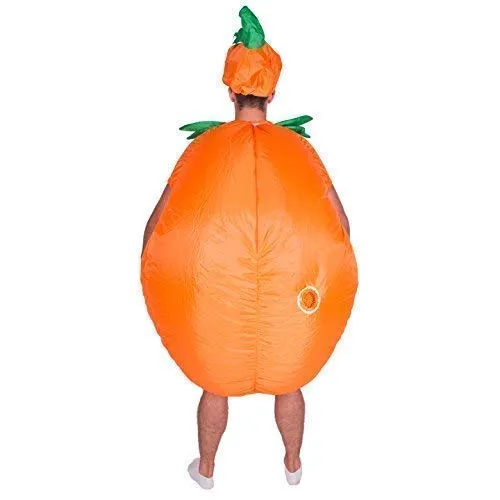 Bodysocks costume gonfiabile zucca adulto arancione