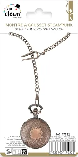 P'tit Clown CAT014 orologio taschino steampunk accessorio