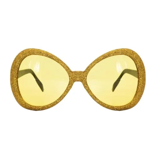 P'tit Clown Occhiali Disco Glitter accessorio oro plastica