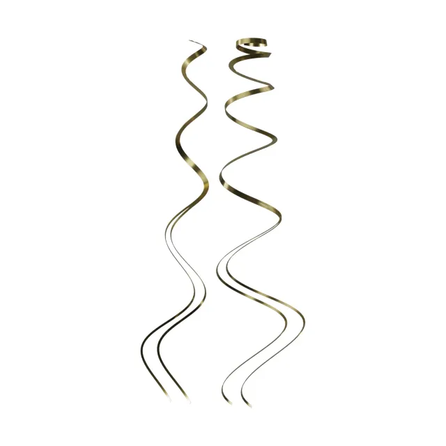 P'tit Clown spirali metallizzate oro 12 pezzi festa
