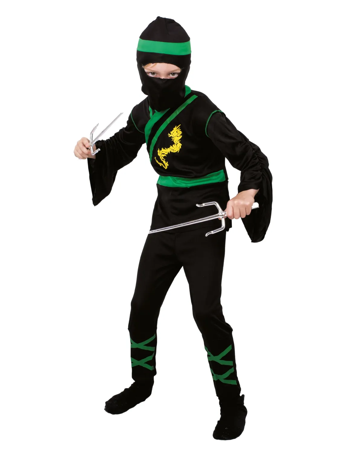 P'tit Clown Ninja Sai spade giocattolo 2 pezzi argento 30 cm
