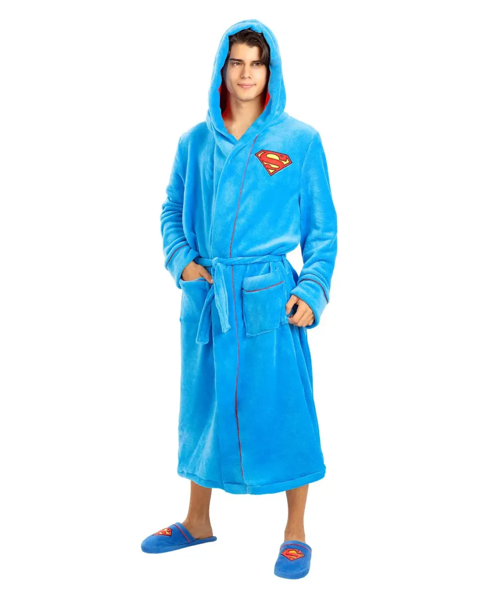 Funidelia Accappatoio Superman Uomo L-XL con Cappuccio