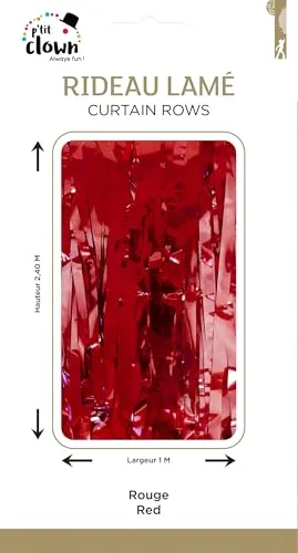 P'tit Clown 87023 tenda decorazione righe rosse