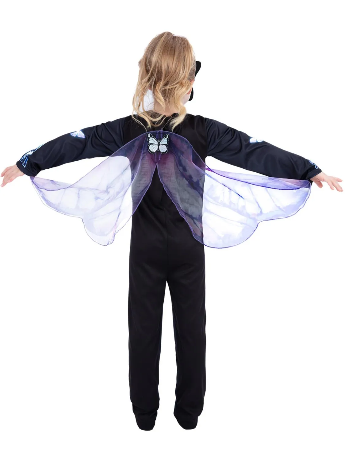 Smiffys Butterfly Skeleton costume bambina 10-12 anni ali
