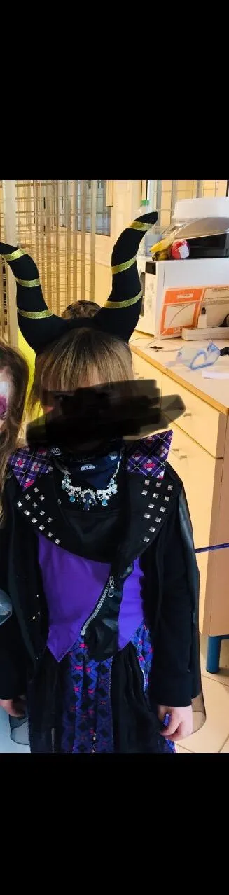 Guirca Cerchietto Corna Nere Giganti Diavolo Halloween