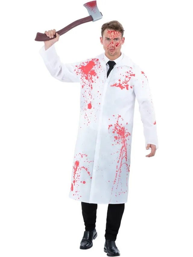 Smiffys Kit Killer Americano Poncho con Ascia Halloween