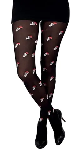 P'tit Clown 74173 collant Babbo Natale adulto nero Natale