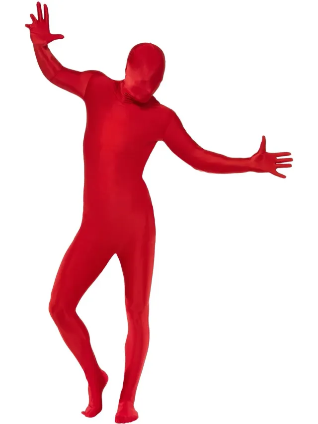 Smiffys Second Skin Suit tuta elastica rossa adulto M
