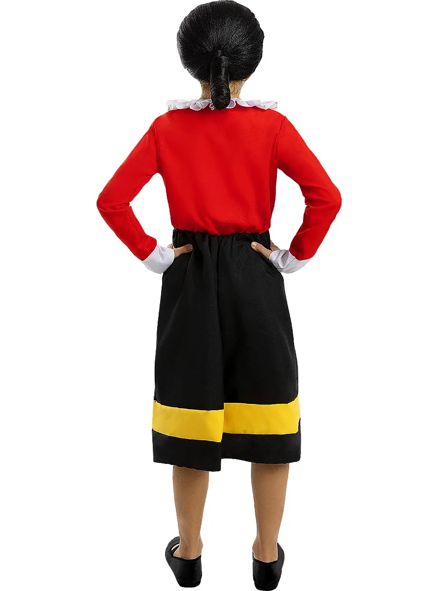 Funidelia Olivia Popeye costume bambina multicolore parrucca