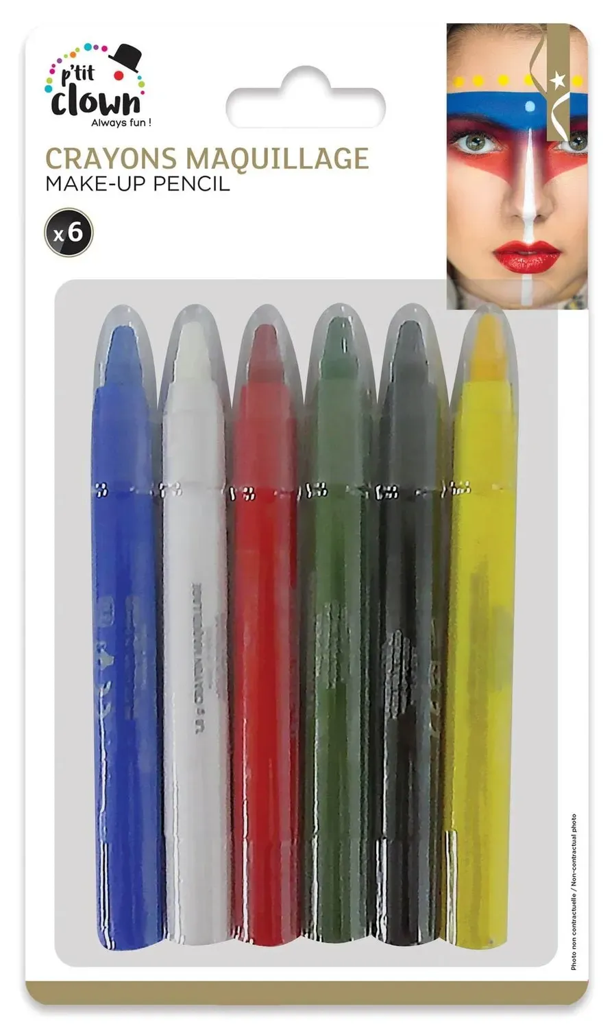 P'tit Clown 81134 matita trucco multicolore viso
