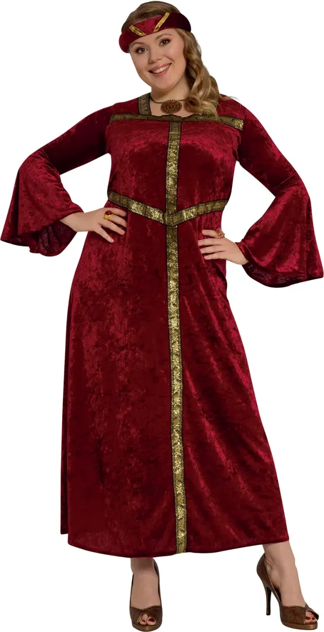 Fiestas Guirca Principessa Rinascimento Costume Donna L 42-44 rosso