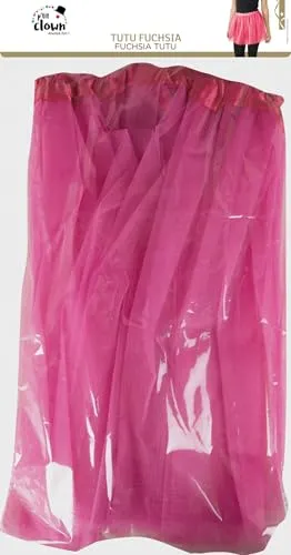 P'tit Clown tutù tulle adulto rosa fucsia 40 cm