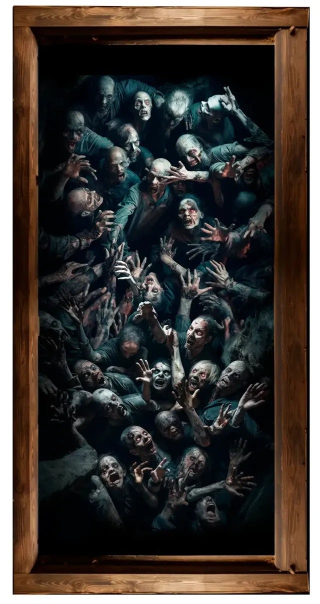 Fiestas Guirca Adesivo Zombie 30x90 cm pavimento