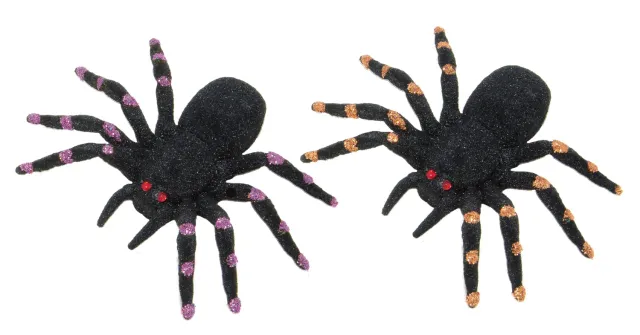 P'tit Clown ragni neri 11 cm confezione 2 pezzi Halloween