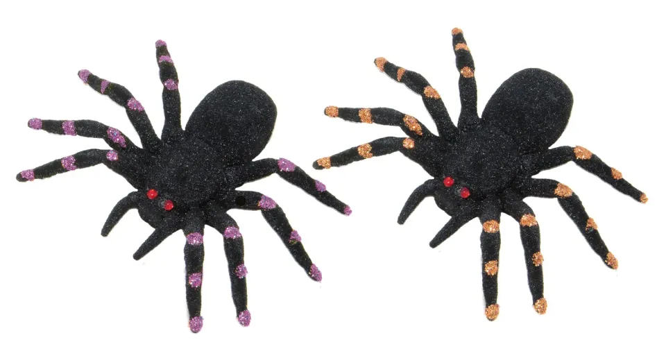 P'tit Clown ragni neri 11 cm confezione 2 pezzi Halloween