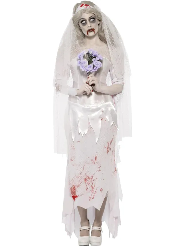 Smiffys Zombie Sposa Costume Donna S Sangue