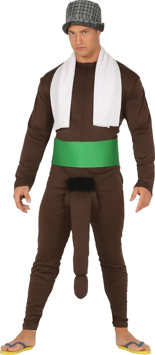 Fiestas Guirca Pisello Sorpresa costume uomo M 48-50 marrone