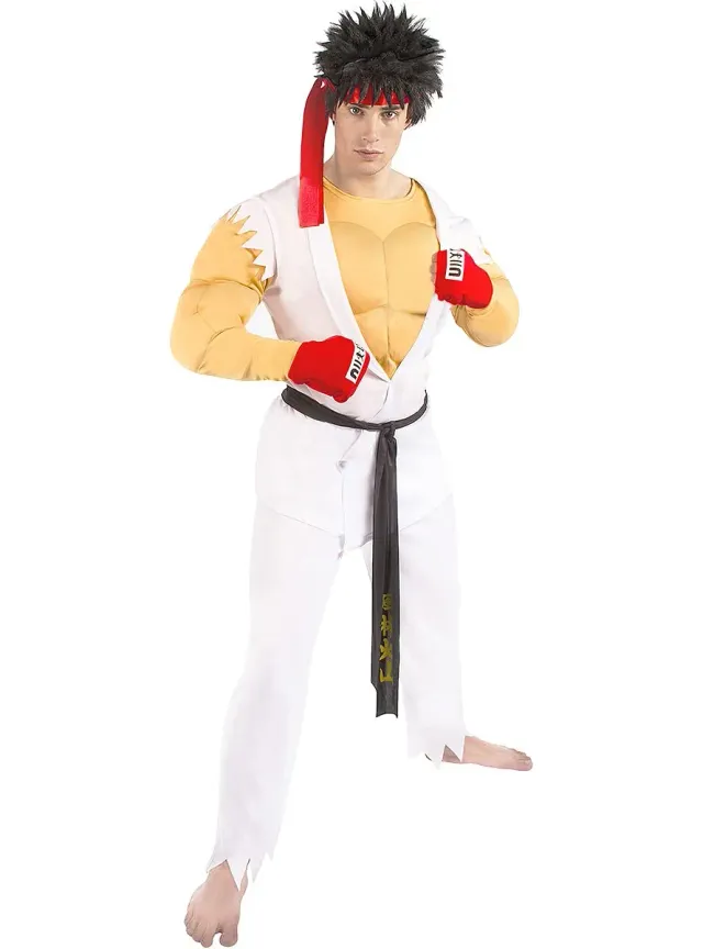Funidelia Street Fighter Ryu costume uomo bianco ufficiale