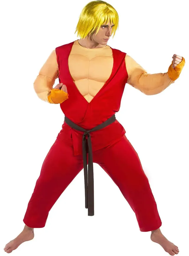 Funidelia Street Fighter Costume Ken uomo rosso ufficiale