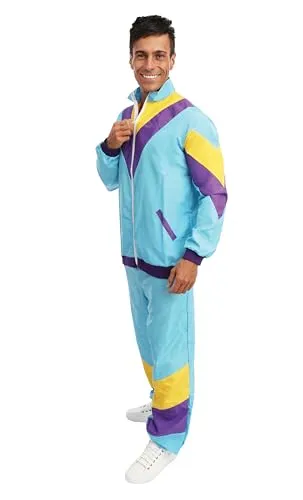 P'tit Clown Anni 80 Tuta Costume Uomo L/XL