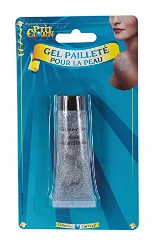 P'tit Clown 77702 Gel Glitter Pelle Argento 20 ml
