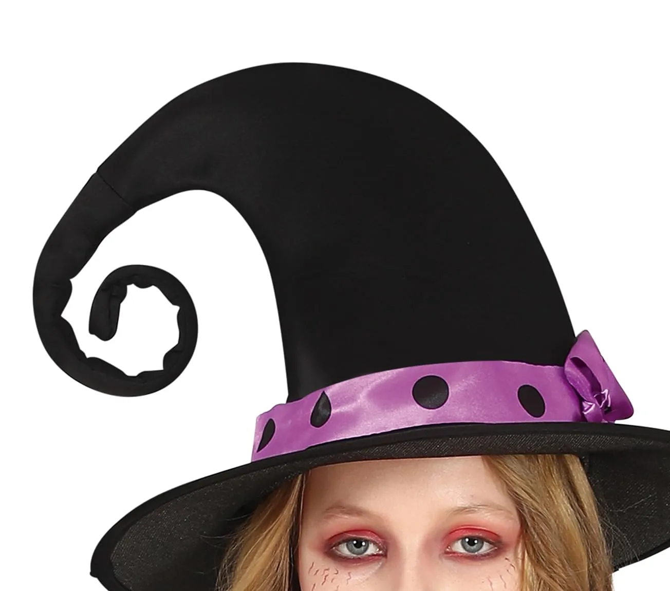 Fiestas Guirca Strega Cora costume bambina viola nero