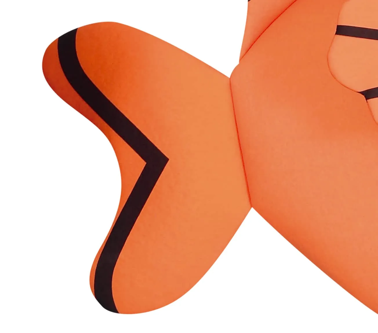 Guirca Costume Pesce Bambini Tunica 5-6 Anni Arancione
