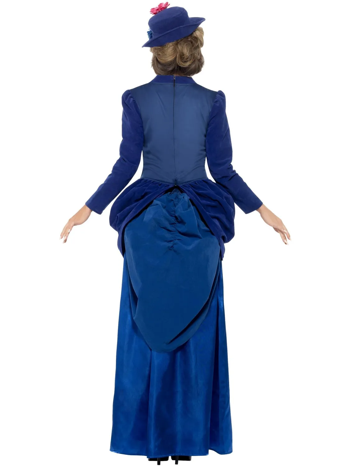 Smiffys Victorian Vixen Deluxe costume donna blu S storico