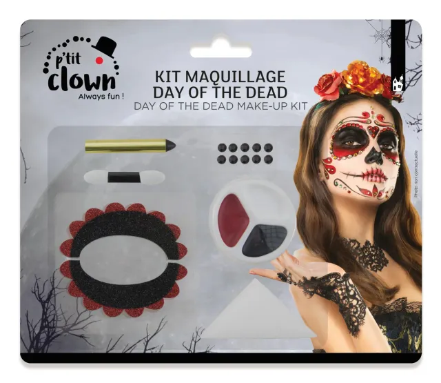 P'tit Clown Day of the Dead Kit Trucco Messicano
