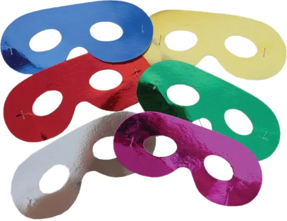 P'tit Clown 12326 mascherine metallizzate 6 pz assortite