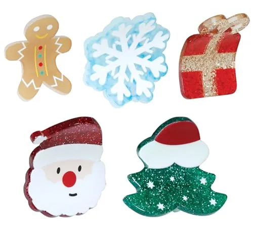 Fiestas Guirca Fermagli Capelli Pacco Regalo Natale 5 Pezzi