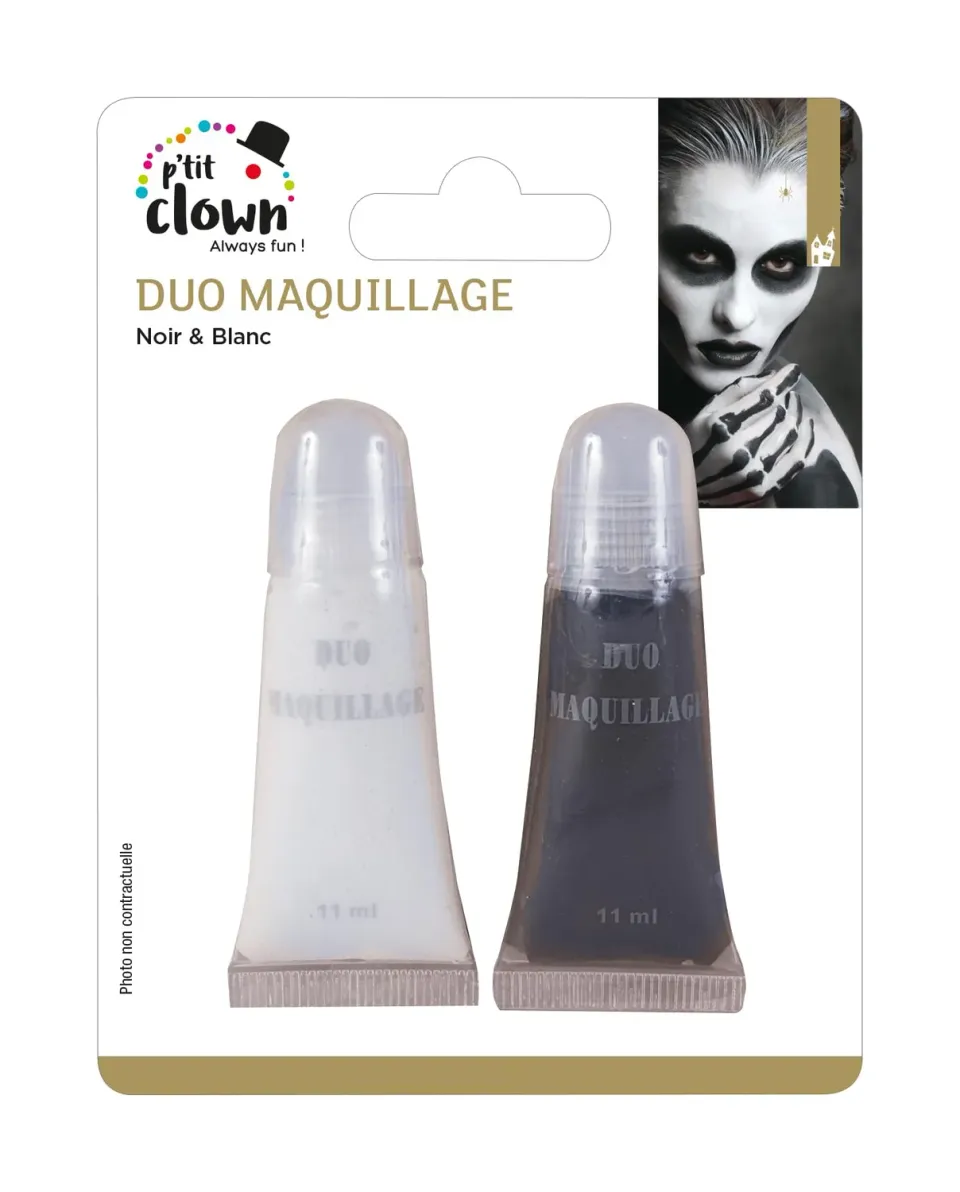 P'tit Clown 14500 trucco viso nero e bianco lavabile