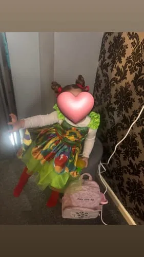 Smiffys Bruco Mai Sazio vestito farfalla bimba verde