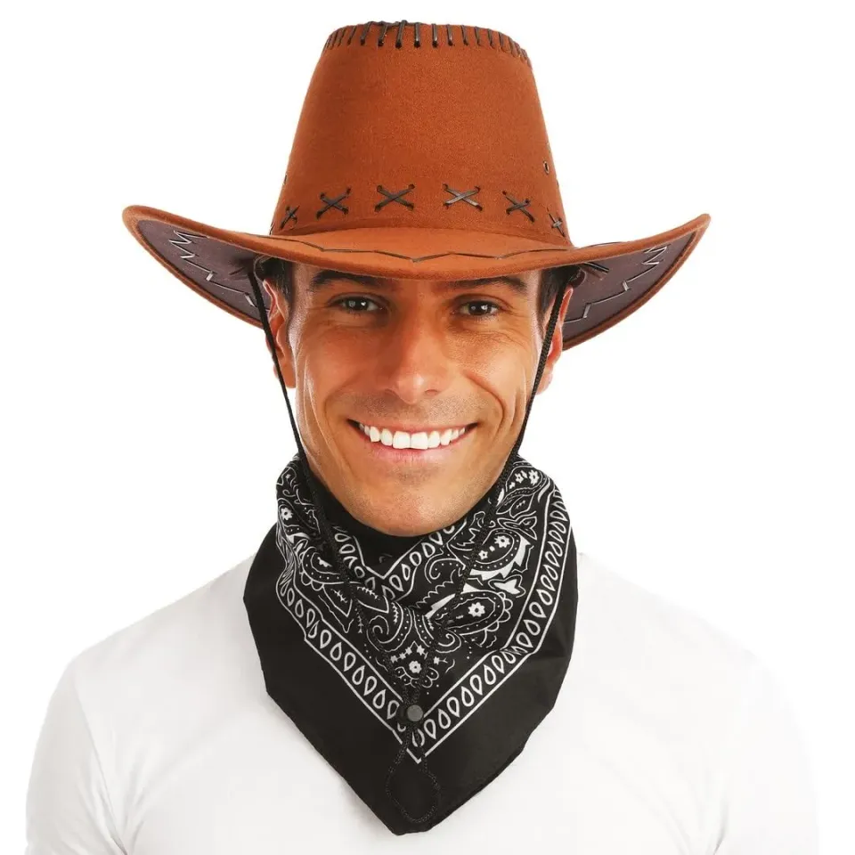 P'tit Clown Bandana Cowboy Adulto Nera