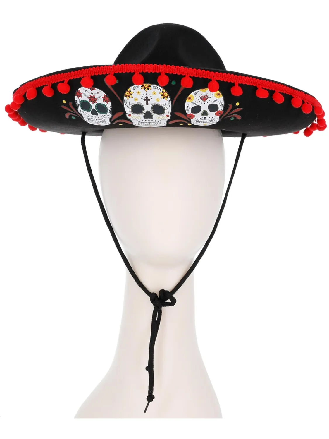 Smiffys Sombrero cappello bambino giorno dei morti teschio
