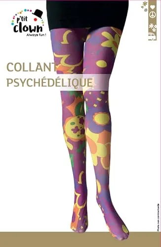 P'tit Clown Collant Opaco Psichedelico Donna Taglia Unica