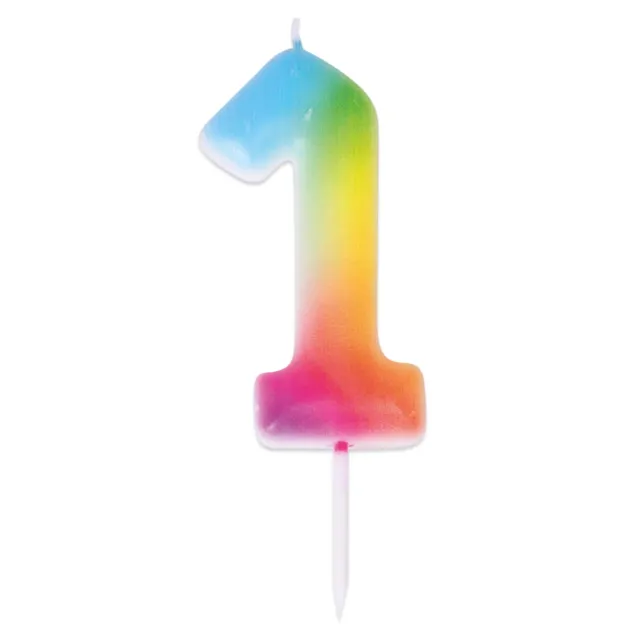 P'tit Clown 23941 candela numero 1 multicolore