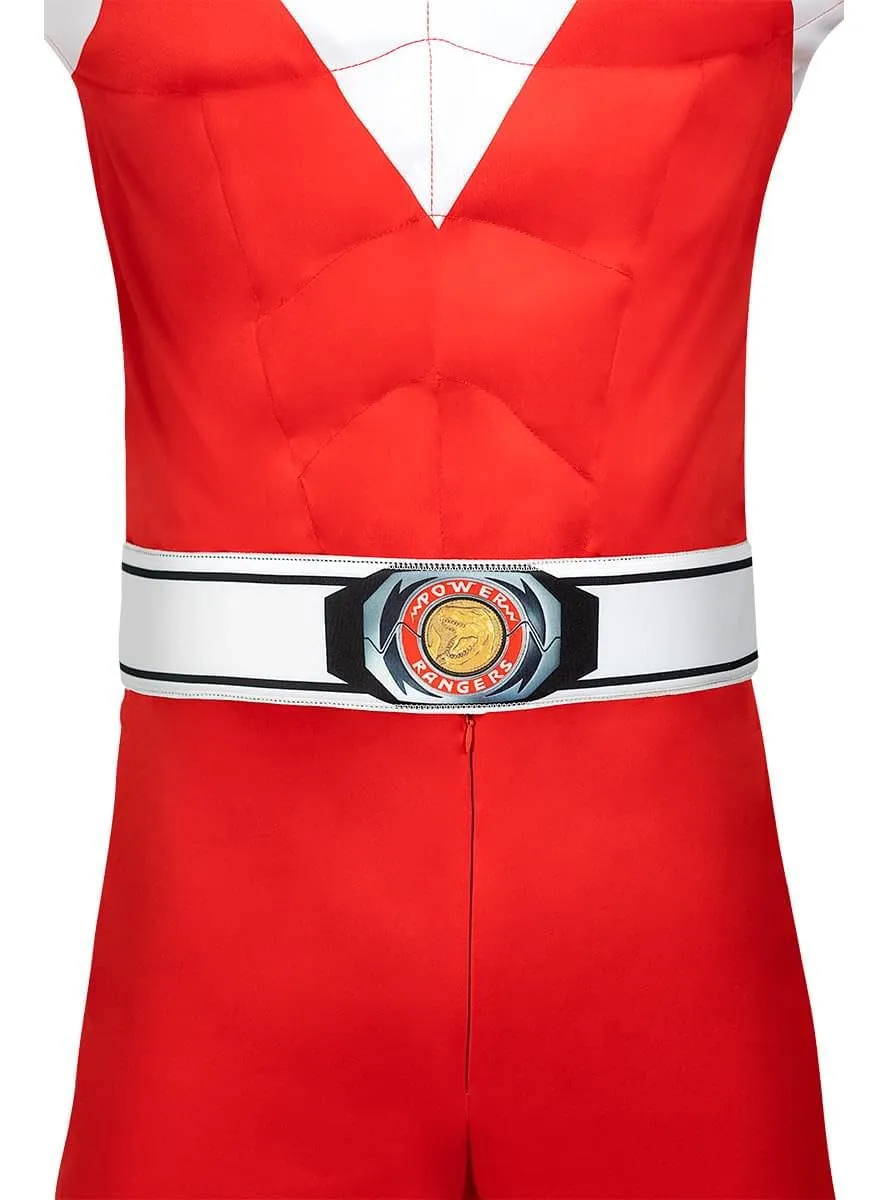 Funidelia Power Ranger rosso costume uomo M tuta maschera