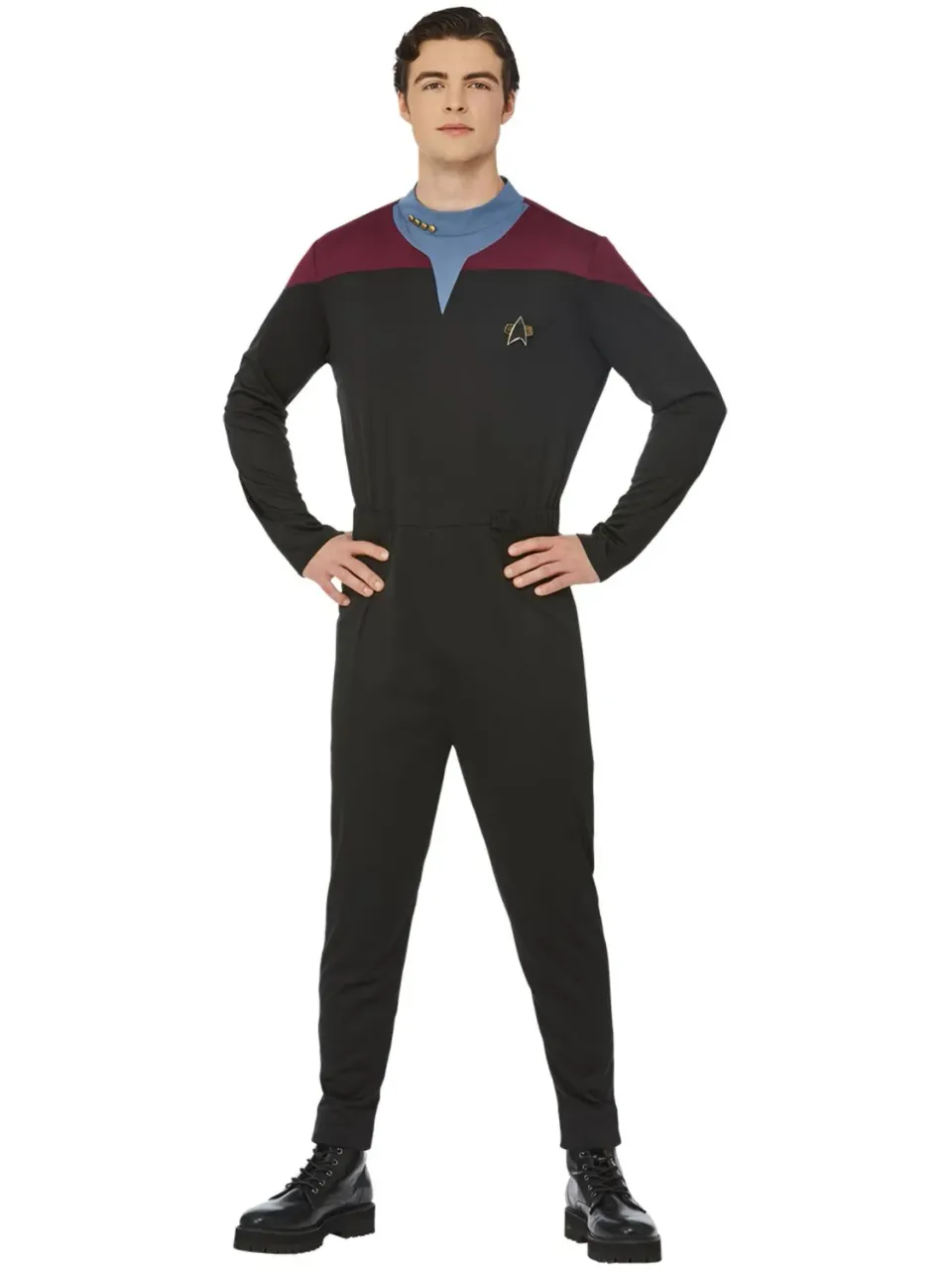 Smiffys Star Trek Voyager costume uomo M comando bordeaux