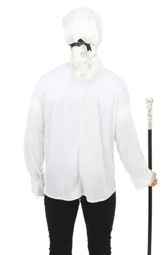P'tit Clown 12133 camicia jabot bianca taglia unica elegante
