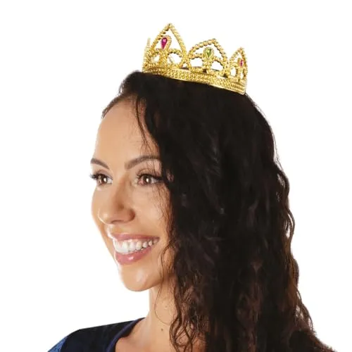 P'tit Clown 17629 corona diadema oro rigida adulto