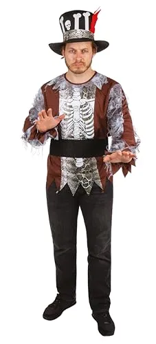 P'tit Clown Re22137 Costume Scheletro Voodoo S/M