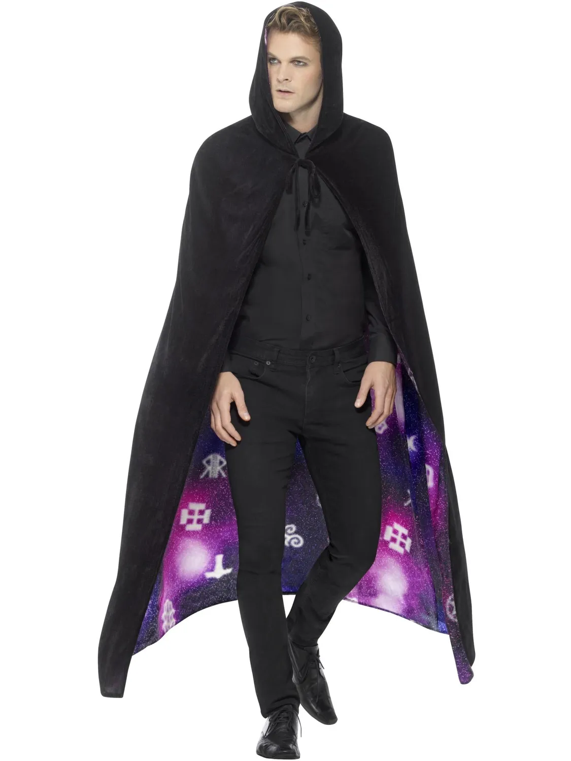 Smiffys Deluxe Reversible Galaxy Ouija mantello adulto