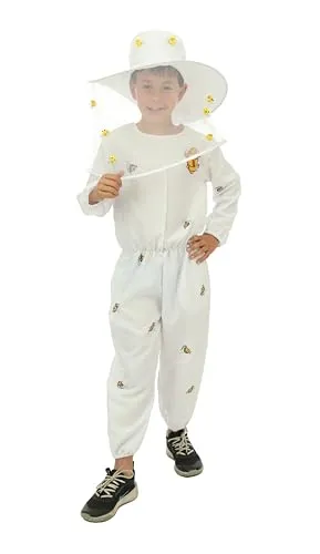 P'tit Clown Apicoltore costume bambino 10-12 anni tuta bianca