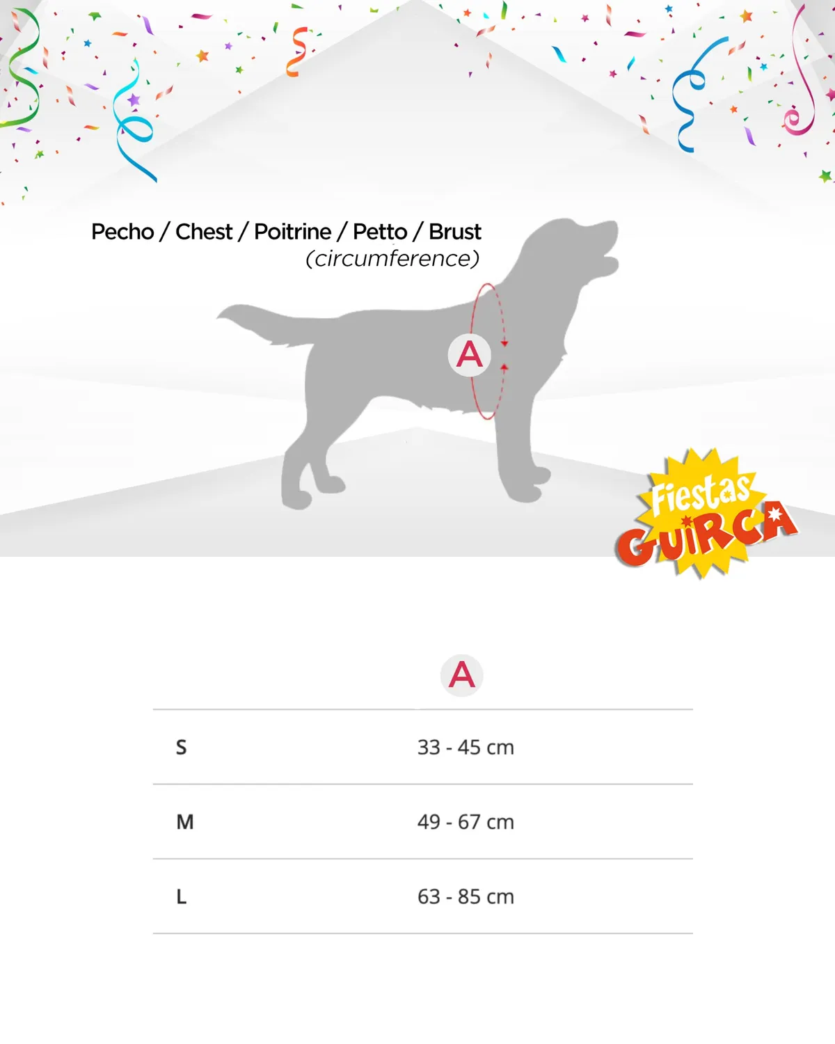 Fiestas Guirca Bambola Diabolica costume cane S blu
