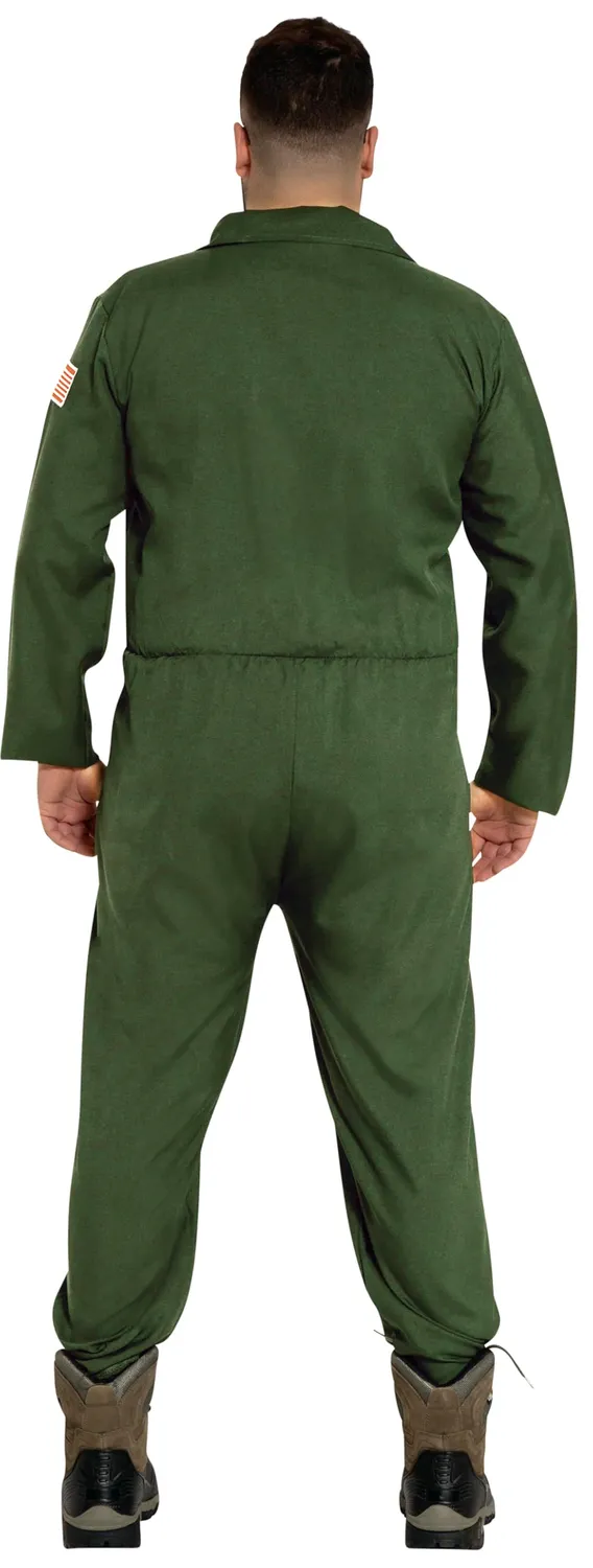 Guirca Pilota Caccia costume adulto XL 54-56 verde
