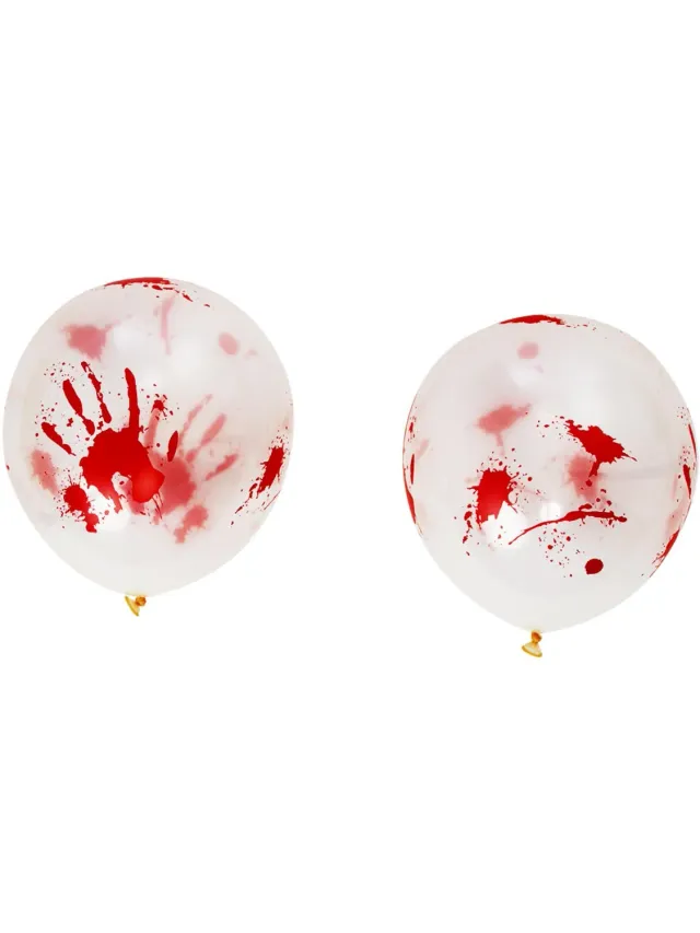 Smiffys Bloody Balloons palloncini Halloween 30cm 8pz insanguinati