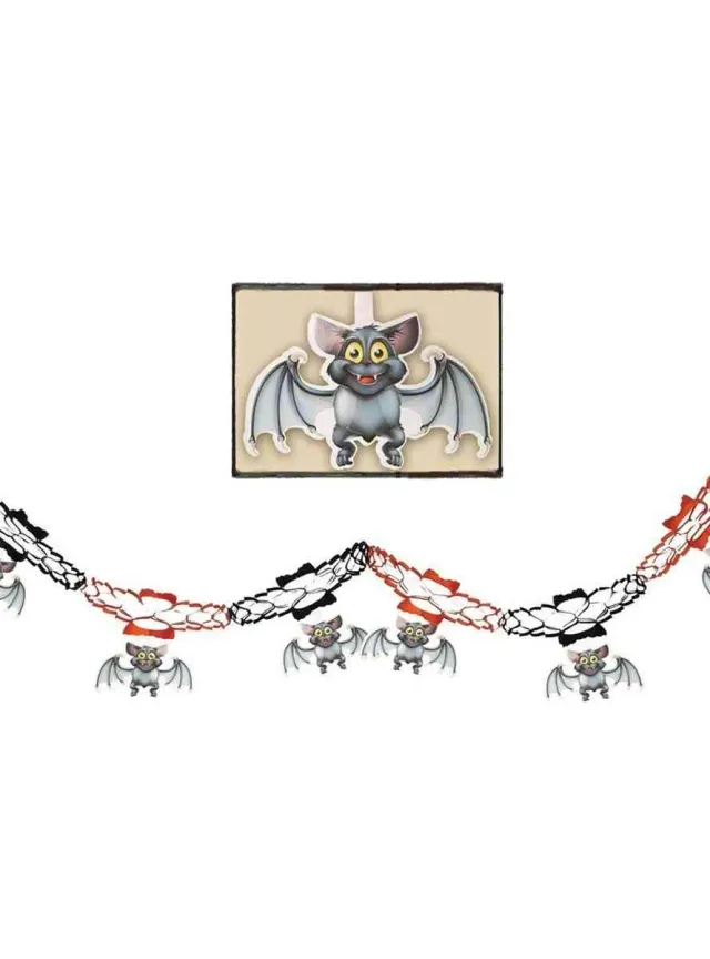 Fiestas Guirca festone pipistrelli carta 15x200 cm