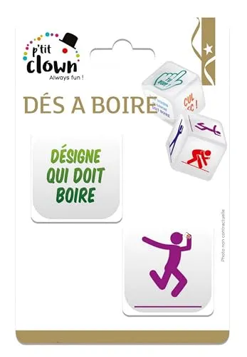 P'tit Clown dadi gioco bere addio celibato 2 pezzi