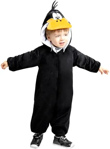 Funidelia Looney Tunes Daffy Duck costume neonato 0-6 mesi nero